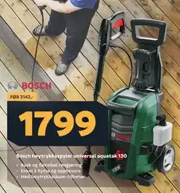 Megaflis Bosch høytrykksspyler universal aquatak 130 tilbud