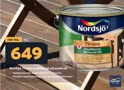 Megaflis Nordsjø Tinova traditional allround oil tilbud
