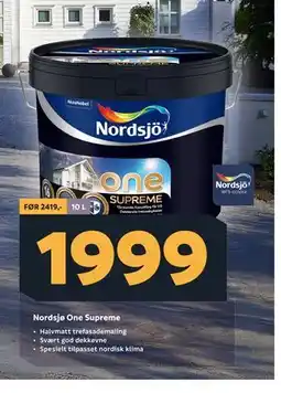Megaflis Nordsjø One Supreme tilbud