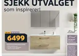 Megaflis Lind Continental 100 baderomsmøbel tilbud