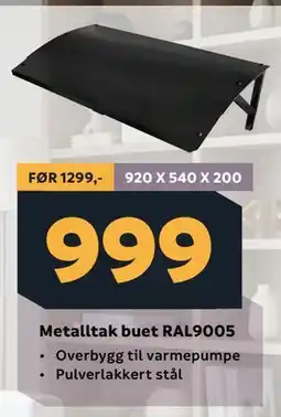 Megaflis Metalltak buet RAL9005 tilbud