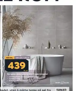 Megaflis Berryalloc skifer natur br 60x60 baderomspanel tilbud