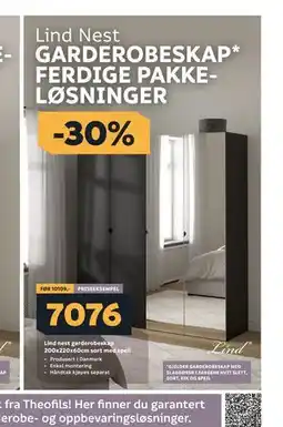 Megaflis Lind Nest GARDEROBESKAP* FERDIGE PAKKELØSNINGER tilbud