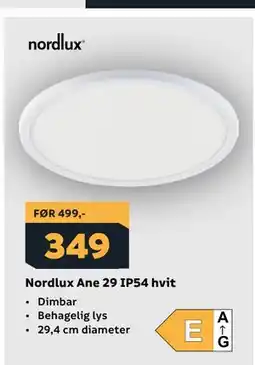 Megaflis Nordlux Ane 29 IP54 hvit tilbud