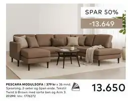 Skeidar PESCARA MODULSOFA tilbud