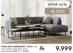 Skeidar PORTLAND HJØRNESOFA tilbud