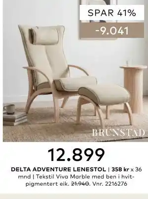 Skeidar DELTA ADVENTURE LENESTOL tilbud