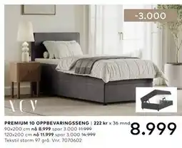 Skeidar PREMIUM 10 OPPBEVARINGSSENG tilbud