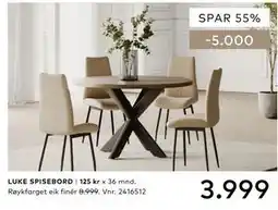 Skeidar LUKE SPISEBORD tilbud