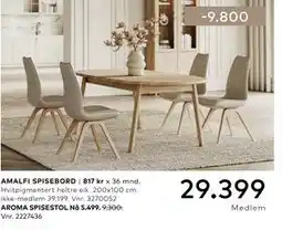 Skeidar AMALFI SPISEBORD tilbud