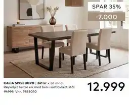 Skeidar CALIA SPISEBORD tilbud