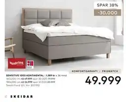 Skeidar SENSITIVE 1000 KONTINENTAL tilbud