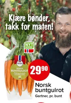 Spar Norsk buntgulrot tilbud