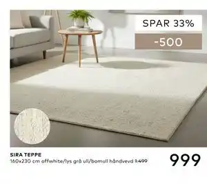 Skeidar SIRA TEPPE tilbud