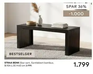 Skeidar STRAA BENK tilbud