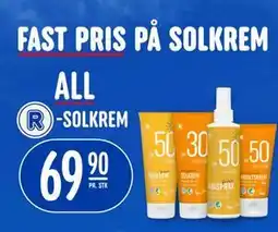 Rema 1000 ALL R-SOLKREM tilbud