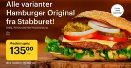 Storcash Alle varianter Hamburger Original fra Stabburet! tilbud