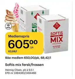 Storcash Softis mix fersk/frossen tilbud