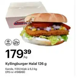 Storcash Kyllingburger Halal 126 g tilbud