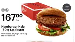 Storcash Hamburger Halal 160 g Stabburet tilbud