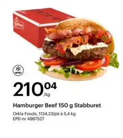 Storcash Hamburger Beef 150 g Stabburet tilbud