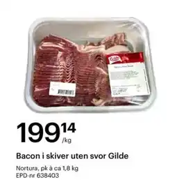 Storcash Bacon i skiver uten svor Gilde tilbud
