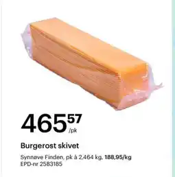 Storcash Burgerost skivet tilbud