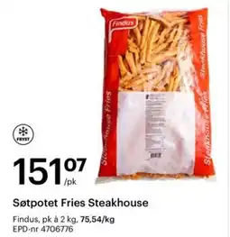 Storcash Søtpotet Fries Steakhouse tilbud