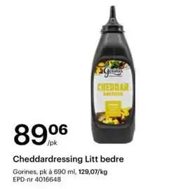 Storcash Cheddardressing Litt bedre tilbud