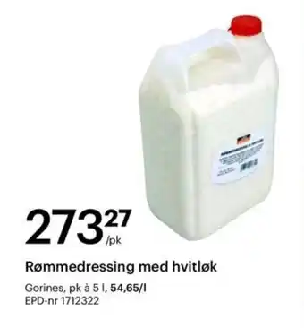 Storcash Rømmedressing med hvitløk tilbud