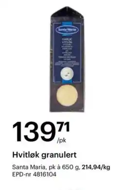 Storcash Hvitløk granulert tilbud