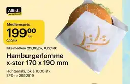 Storcash Hamburgerlomme x-stor 170 x 190 mm tilbud