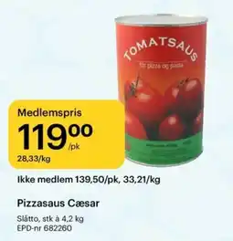 Storcash Pizzasaus Cæsar tilbud