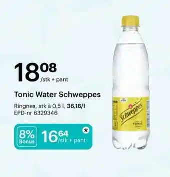 Storcash Tonic Water Schweppes tilbud