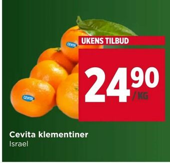 Meny Cevita klementiner tilbud