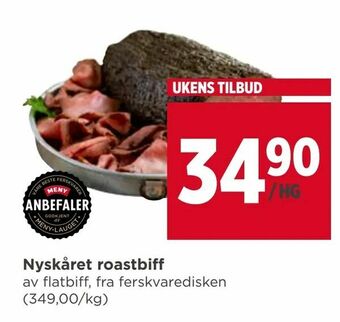 Meny Nyskåret roastbiff tilbud