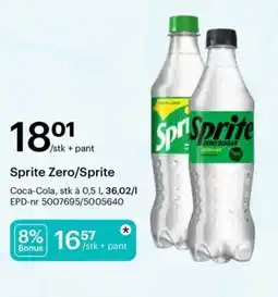 Storcash Sprite Zero/Sprite tilbud