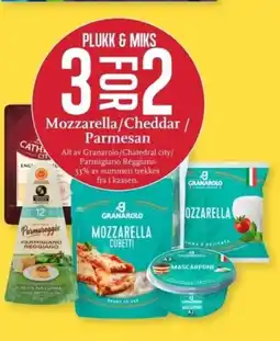 CC Mat Plukk & miks mozzarella/cheddar / parmesan tilbud