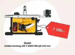 Montér Dewalt DeWalt bordsag 230 V DWE7485-QS 210 mm tilbud
