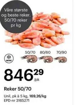 Storcash Reker 50/70 tilbud