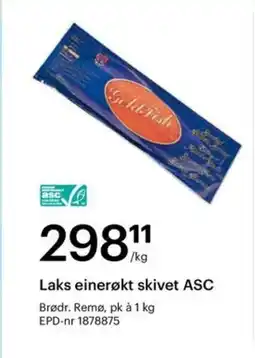 Storcash Laks einerøkt skivet ASC tilbud
