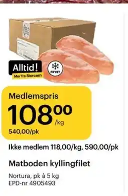 Storcash Matboden kyllingfilet tilbud