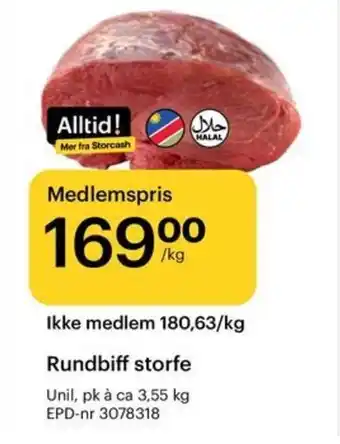 Storcash Rundbiff storfe tilbud