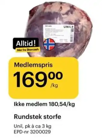 Rundstek storfe