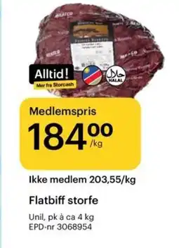Storcash Flatbiff storfe tilbud