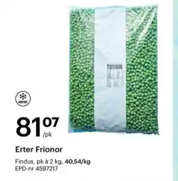 Storcash Erter Frionor tilbud