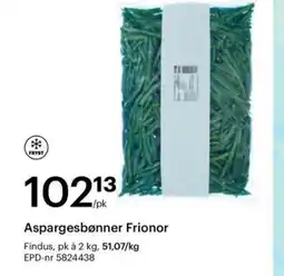 Storcash Aspargesbønner Frionor tilbud