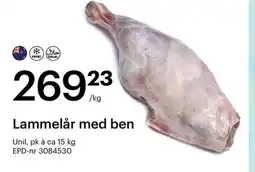 Storcash Lammelår med ben tilbud