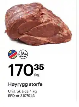 Storcash Høyrygg storfe tilbud