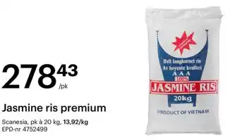 Storcash Jasmine ris premium tilbud